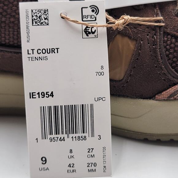 Reebok Mens LT Court \'Recreational Activities\' Sz 9 Brown IE1954 main image 6